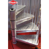 Spindeltreppe Rondo Zink Ø 160 cm