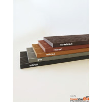 Kunststoffstufen Muster geriffelt, ca. 30 x 2,5 cm, 3 oder 5 cm stark, Farben grau, hellbraun, rotbraun dunkelbraun und anthrazit.