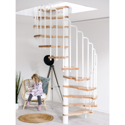 Sparspindeltreppe Metallica Ø 130 cm