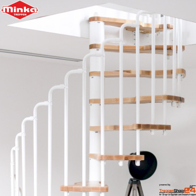 Sparspindeltreppe Metallica Ø 130 cm
