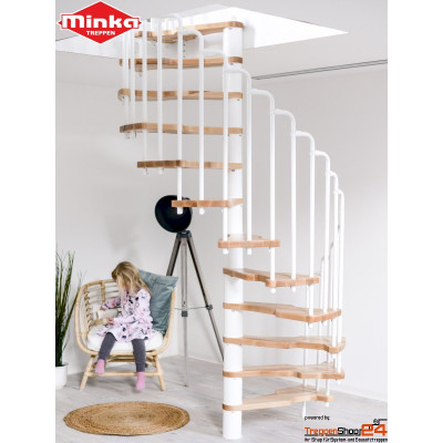 Sparspindeltreppe Metallica Ø 130 cm