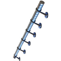 Wandhandlauf mit LED LR3 LightRail Alu-Handlauf 450 cm