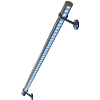 Wandhandlauf mit LED LR1 LightRail Alu-Handlauf 150 cm