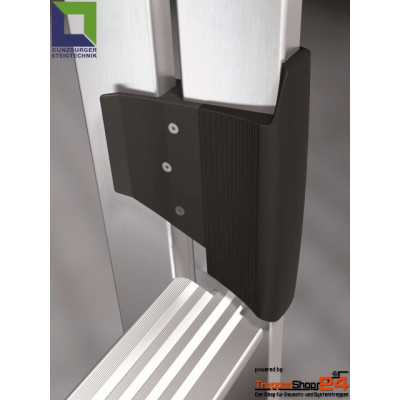 Aluminium-Stehleiter mit Stufen beidseitig begehbar