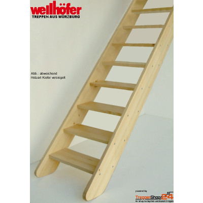 Raumspartreppe MidStep mit 14 Steigungen (13 Stufen),...