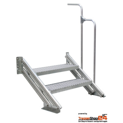 Außentreppe Alaska 2 Stufen GH 54 - 60 cm