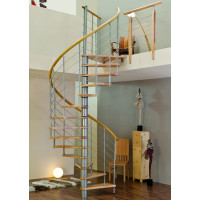 Spindeltreppe Venezia Ø 120 cm Buche