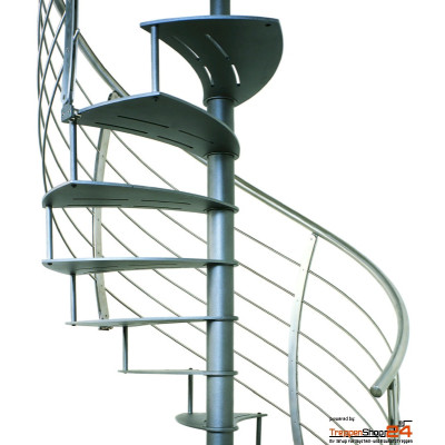 Spindeltreppe Ciclamnino K Inox Curve Ø 100 cm