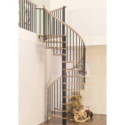 Spindeltreppe Spiral Wood Ø 120 cm Eiche