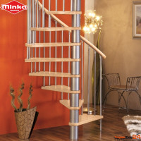 Spindeltreppe Spiral Wood Ø 160 cm Buche