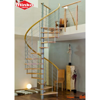 Spindeltreppe Venezia Ø 140 cm Buche