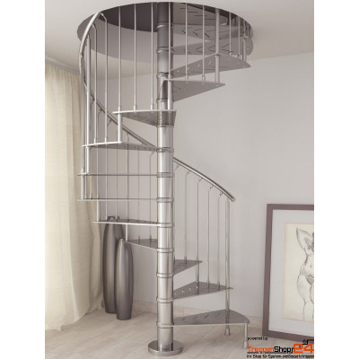 Spindeltreppe Violetta Inox Ø 120 cm