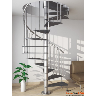 Spindeltreppe Violetta Inox Ø 160 cm, 12...