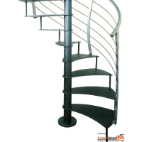 Spindeltreppe Ciclamnino K Inox Curve Ø 130 cm
