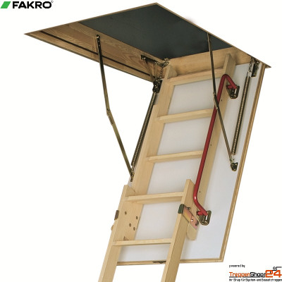 Bodentreppe LDK 140x70 cm mit Schiebeleiter, U-Wert 1,1 W/(m²K)