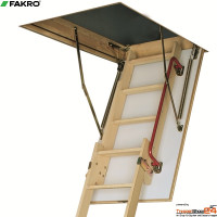 Bodentreppe LDK 140x70 cm mit Schiebeleiter, U-Wert 1,1 W/(m²K)