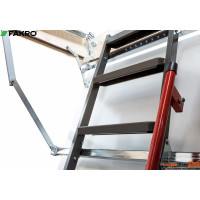 Bodentreppe LMP 144x70 cm R bis 366 cm, U-Wert 1,1 W/(m²K)