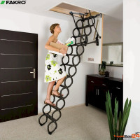 Scherentreppe LST 120x60 cm, R bis 280 cm, U-Wert 1,1 W/(m²K)