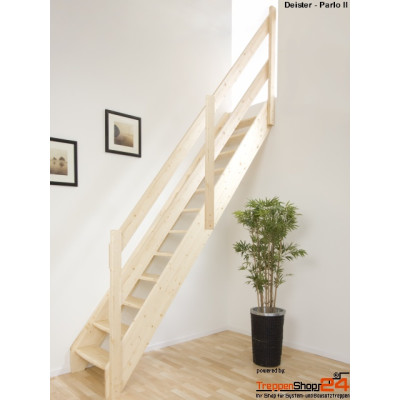 Raumspartreppe Deister 12 Steigungen Fichte/Buche/Birke