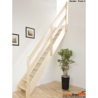 Raumspartreppe Deister 14 Steigungen Fichte/Buche/Birke