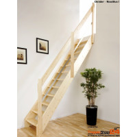 Raumspartreppe Deister 14 Steigungen Fichte/Buche/Birke