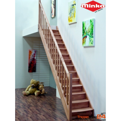 Raumspartreppe Home gerade Buche
