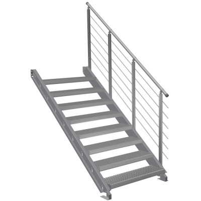 Stahlwangentreppe VariStep 8 Stufen