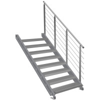 Stahlwangentreppe VariStep 8 Stufen