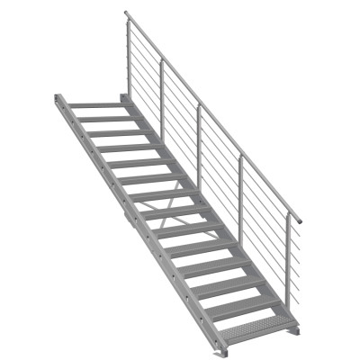 Stahlwangentreppe VariStep 14 Stufen