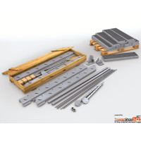 Stahlwangentreppe VariStep 24 Stufen