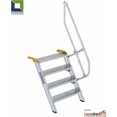 Treppe 60° 4 Stufen, Höhe 88 bis 111,5 cm