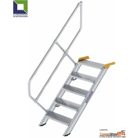 Treppe 45° 5 Stufen, Höhe 100 bis 122,5 cm