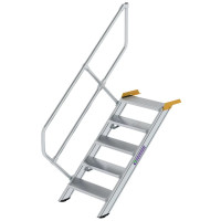 Treppe 45° 5 Stufen, Höhe 100 bis 122,5 cm