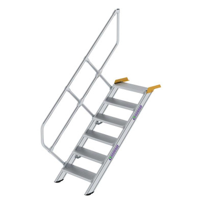 Treppe 45° 6 Stufen, Höhe 123 bis 143,5 cm