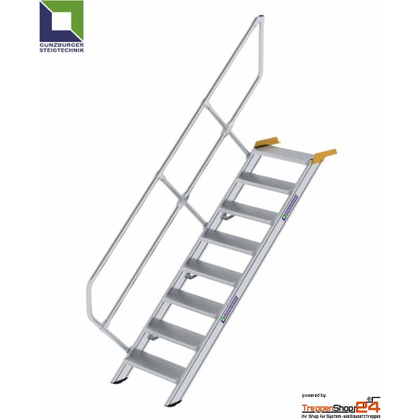 Treppe 45° 8 Stufen, Höhe 165 bis 185,5 cm