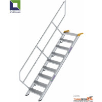 Treppe 45° 9 Stufen, Höhe 186 bis 206,5 cm