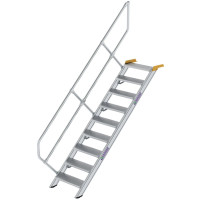 Treppe 45° 9 Stufen, Höhe 186 bis 206,5 cm
