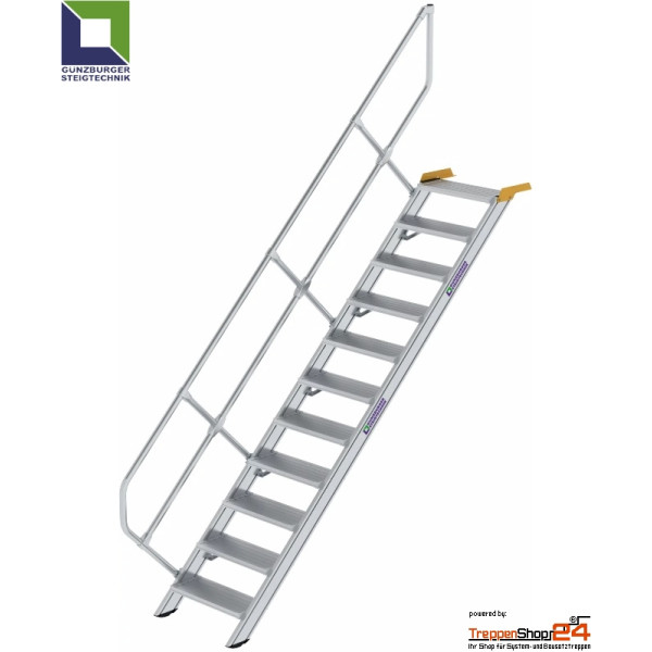 Treppe 45° 11 Stufen, Höhe 228 bis 248,5 cm