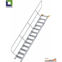 Treppe 45° 13 Stufen, Höhe 270 bis 290,5 cm