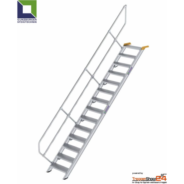 Treppe 45° 14 Stufen, Höhe 291 bis 311,5 cm