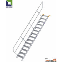 Treppe 45° 14 Stufen, Höhe 291 bis 311,5 cm