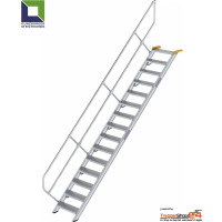 Treppe 45° 15 Stufen, Höhe 312 bis 332,5 cm