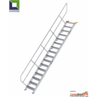 Treppe 45° 16 Stufen, Höhe 333 bis 353,5 cm
