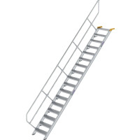 Treppe 45° 17 Stufen, Höhe 354 bis 374,5 cm