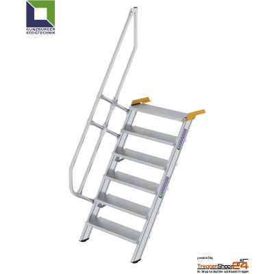Aluminium Treppe 60° mit 7 Stufen für Höhe...