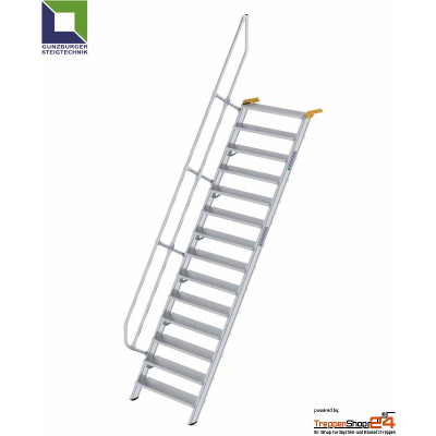 Aluminium Treppe 60° mit 14 Stufen für Höhe...