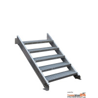 Außentreppe Alaska V3, 9 Stufen GH 180 - 207 cm