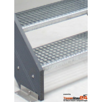 Außentreppe Alaska KU 4 Stufen GH 80 - 100 cm