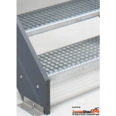 Außentreppe Alaska KU 6 Stufen GH 120 - 140 cm