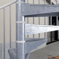 Spindeltreppe Econ Z Ø140 cm